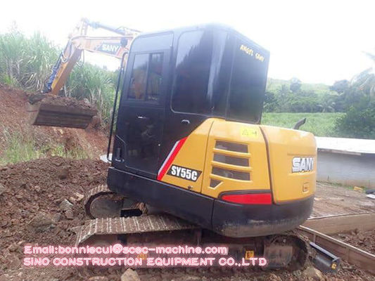 SY55C 5 Ton 0.2CBM Hydraulic Crawler Excavator