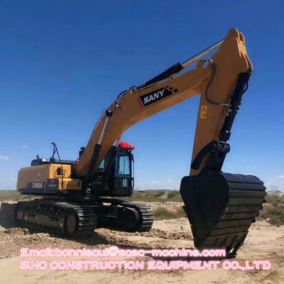 Yellow  50 Ton SY485H Hydraulic Crawler Excavator