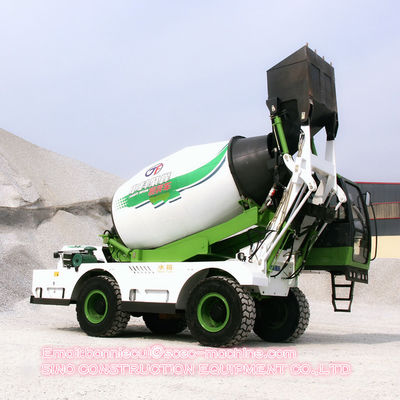 Diesel Self - Load Mobile Concrete Mixer With Drum 290 Degree Slewing