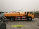 8000L Vacuum Sewage Suction Tanker Truck Engine 190hp Euro III Cylindrical Tank