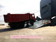 Red Color Heavy Duty Dump Truck 336HP 10 Wheel 40 Ton Tipper Truck Euro 2