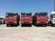 Euro 2 Red Industrial Dump Truck 6x4 Tipper Truck With Overturning Body Platform