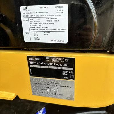 Used  Hydraulic Excavator Second Hand Cat 315D2 Excavator