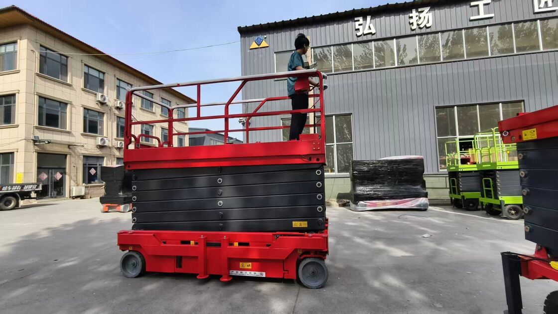 Folding high-altitude work platform, used for indoor construction and exterior wall work