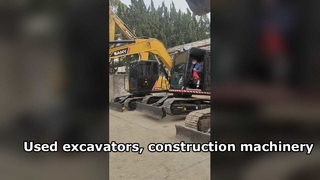 Sany excavator, customers are currently on-site inspecting the machine's excellent performance